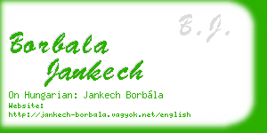 borbala jankech business card