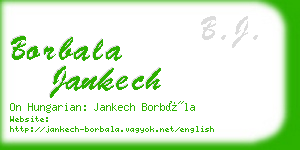 borbala jankech business card